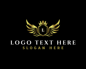 Jewelry - Luxury  Wings Shield logo design