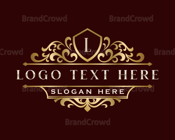 Luxury Ornament Shield Logo