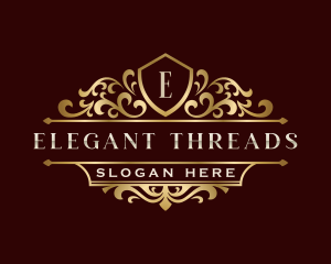 Luxury Ornament Shield logo design