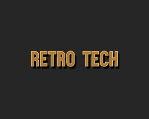 Retro Shadow Brand logo design