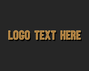 Customize - Retro Shadow Brand logo design