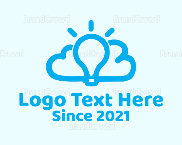 Cloud Light Bulb Logo