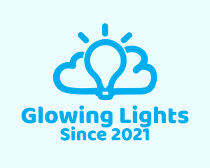 Cloud Light Bulb logo design