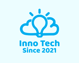 Innovative - Cloud Light Bulb logo design