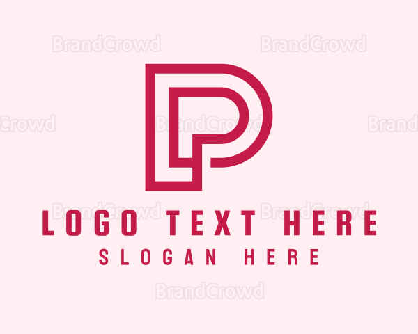 Business Firm Monoline Letter P Logo