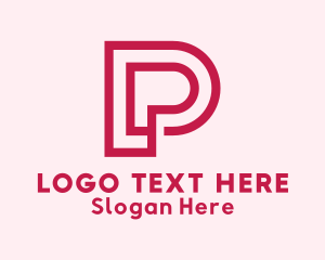 Red Corporate Letter P Logo