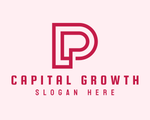 Investors - Business Firm Monoline Letter P logo design