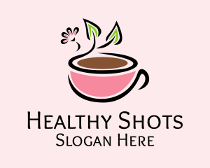 Healthy Coffee Cup logo design