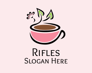 Caffeine - Healthy Coffee Cup logo design