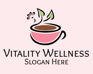 Healthy Coffee Cup logo design