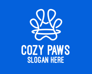 Abstract Animal Paw logo design