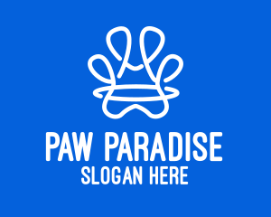 Abstract Animal Paw logo design