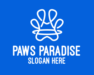 Abstract Animal Paw logo design