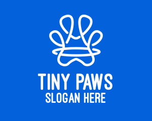 Abstract Animal Paw logo design