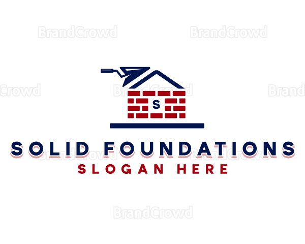 Brick Masonry Trowel Logo