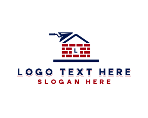 Brickwork - Brick Masonry Trowel logo design