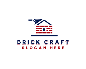 Brickwork - Brick Masonry Trowel logo design