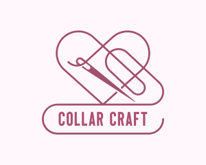 Hart Needle Thread Sewing logo design