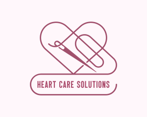 Hart Needle Thread Sewing logo design