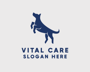 Jumping Pet Dog  Logo