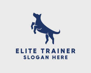 Jumping Pet Dog  logo design