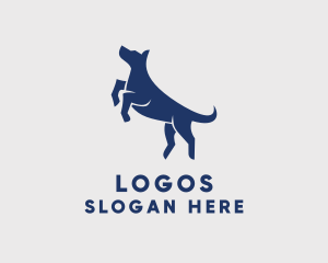 Pet - Jumping Pet Dog logo design