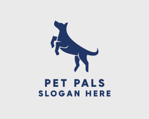 Jumping Pet Dog  logo design