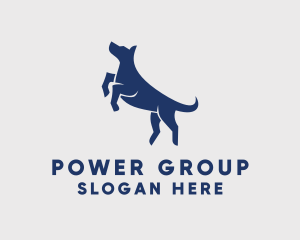 Animal - Jumping Pet Dog logo design