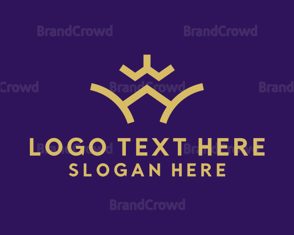 Elegant Crown Letter W Logo