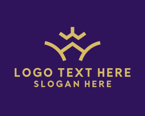 Elegant Crown Letter W  Logo