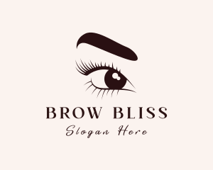 Eyebrow - Female Eye Eyebrow logo design