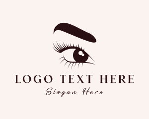 Female - Female Eye Eyebrow logo design