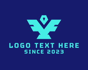 Geometric - Tech Eagle Bird logo design