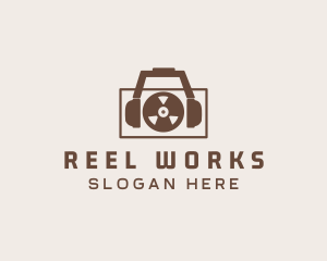 Reel Tape Recorder logo design