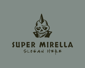 Influencer - Punk Skull Thug logo design