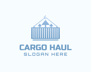 Imported  Shipping Container Arrow logo design