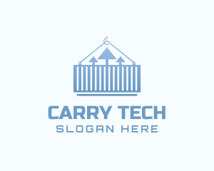 Carry - Shipping Container Courier logo design