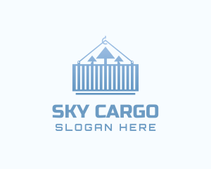 Airfreight - Shipping Container Courier logo design