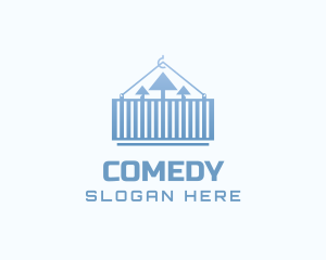 Trading - Shipping Container Courier logo design