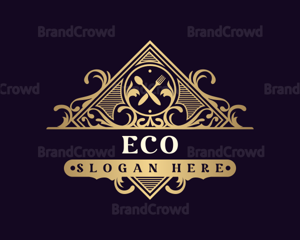 Luxury Restaurant Diamond Logo