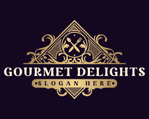 Luxury Restaurant Diamond logo design