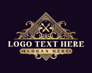 Luxury Restaurant Diamond Logo