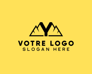Mountaineer - Mountain Summit Letter Y logo design