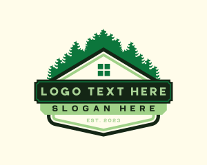 Roofing - Forest Roof House logo design