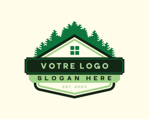 Roofing - Forest Roof House logo design
