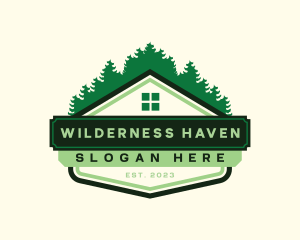 Lodge - Forest Roof House logo design