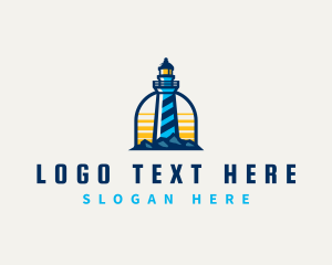 Coastal - Coastal Lighthouse Tower logo design