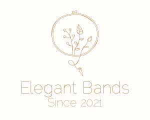 Autumn Plant Embroidery logo design