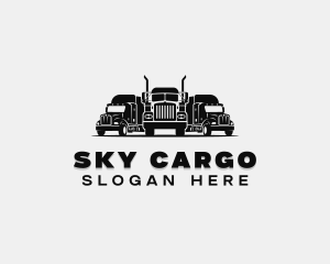 Freight Delivery Truck logo design