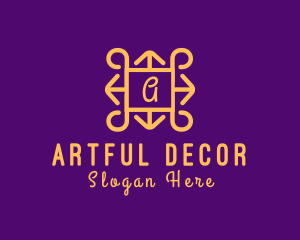 Luxury Fancy Home Decor logo design